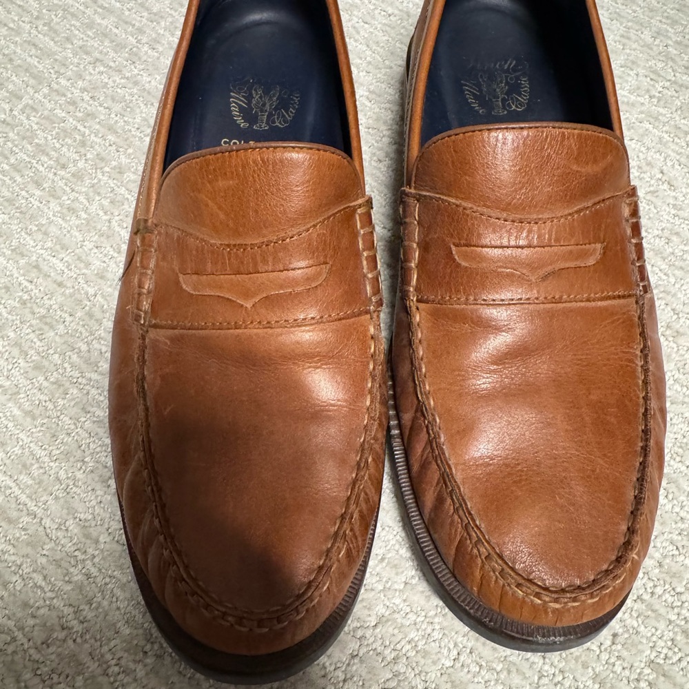 Cole Haan Brown Leather Penny Loafers
